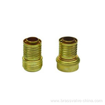 Brass garden hose coupling